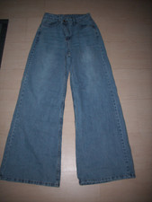 Hammer Schlag Jeans Gr. 34 Mega Schlag hellblau Waschung schräg geknöpft NEU