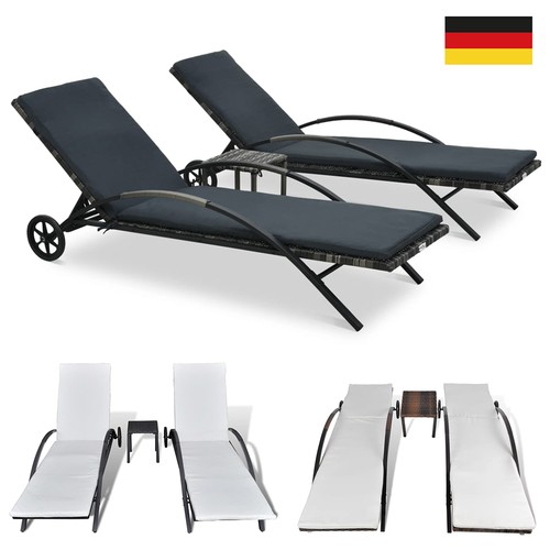 Sonnenliege mit tisch - 2x,