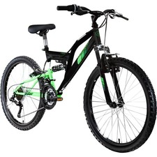 24 Zoll Fahrrad Shimano 18 Gang Kinderfahrrad Jungen Mädchen Mountainbike s-grün