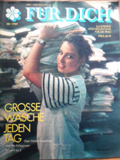 FÜR DICH 38 - 1989 VEB Textilreinigung Potsdam Universiade-Duisburg Mode DDR
