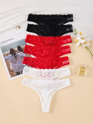 String tanga damen - mit, spitze
