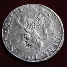 Silbermünzer,Leuwendaalde 1577, große holländische Silber Münze, 40mm, Rarität