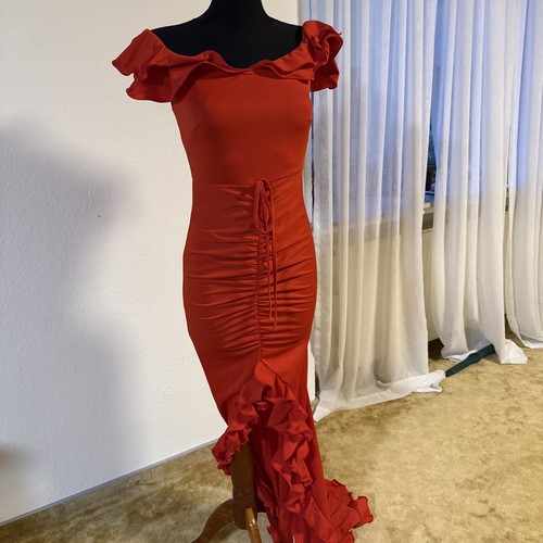 Elegantes rotes kleid - elegantes,