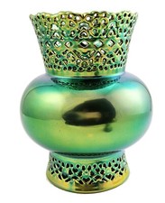 Zsolnay Eosin Vase - Openwork