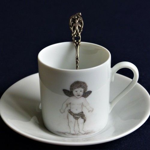 Espressotasse silberlöffel - espressotasse,