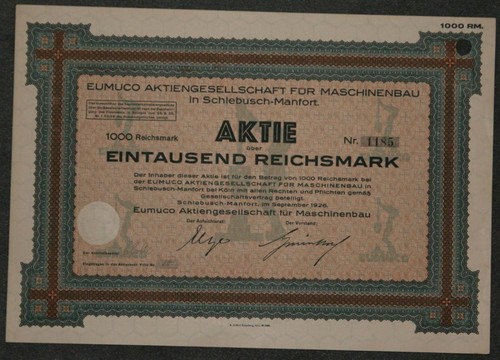 Eumuco aktiengesellschaft für - aktiengesellschaft,