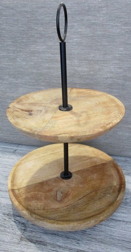 Neue mangoholz etagere 35cm - neue,