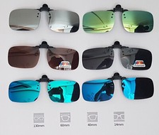 Überbrille Aufsatz Clip on Sonnenbrillenaufsatz polarisiert 100% UV hochklappbar