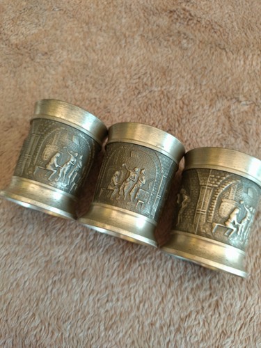 3er set zinnbecher rein - zinnbecher, „rein
