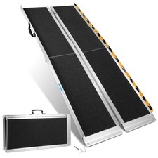 Rollstuhlrampe Klapprampe Rampe Faltbar Türrampe Alu Auffahrschiene Auffahrrampe