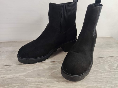 River island black faux suede - river,