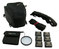 Set für Panasonic FZ2000 GX8 6x original DMW-BLC12 E Lowepro Zoom 50 AW ExpoDisc