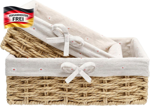 Brotkorb set aus papierseil - set,