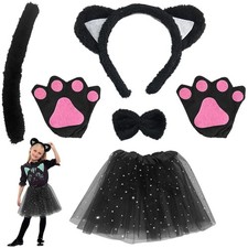 Kostümset Katze Kinder Tutu