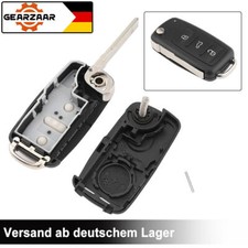 3 Tasten Autoschlüssel Klappschlüssel Gehäuse Ersatz für VW Skoda Seat