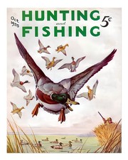 Vintage Jagd und Angeln Poster