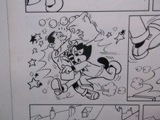 Comic Originalzeichnung FELIX (bastei Verlag) Hey! Wer steht denn da im Weg?????