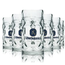 6x Löwenbräu Bierglas 0,5l