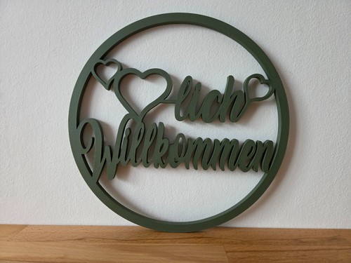 Türschild herzlich - türschild, „herzlich
