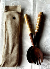 Salatbesteck aus Olivenholz