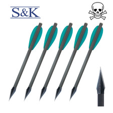 5 Jagdbodkin für Pistolenarmbrust - Carbon - 6,3" - Stinger, Vlad uvm - petrol