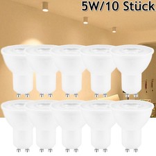 10x GU10 LED Birnen Leuchtmittel Spots 5W Warmweiß Strahler Glühbirne 230V Lampe