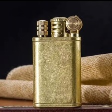 Chief Benzinfeuerzeug  Retro Gold Kupfer Feuerzeug Sturmfeuerzeug Geschenk Edel 