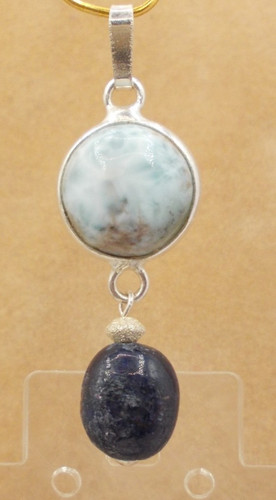 Larimar saphir anhänger - larimar,,