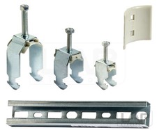 Bügelschelle und Gegenwanne Schelle Kabelschelle C30 Tragschiene