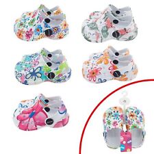 Clogs Kinder Babys Schuhe Hausschuhe Sandalen bunt geblümt Gartenschuhe Mädchen