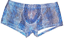 Männer Glanz Pant mit besonderem Print L Neu