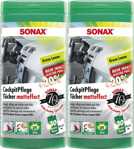 Sonax cockpitpflegetücher - 2x,