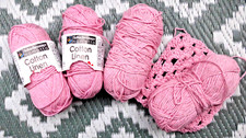 200g Schachenmayr Baumwolle/Leinen Garn Für Deckchen ,Topflappen. Fb. Hellrosa