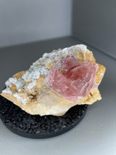 große rosa Fluorit Stufe/ Schweiz / Kanton Uri / Reusstal / Göschenen