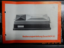 DURST RCP 20 Entwicklungsmaschine