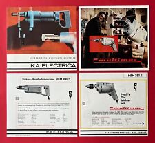 4 x DDR Reklame Prospekt 1969 IKA ELECTRICA Bohrmaschine Mulimax    ( F23031
