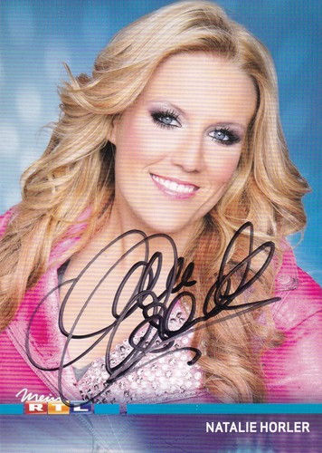 Autogramm natalie horler - horler,