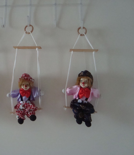 Kleine clowns harlekins - kleine, /
