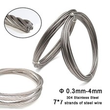 Edelstahl V2A Stahlseil 0,3