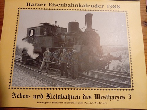 Harzer eisenbahnkalender 1988 - harzer,