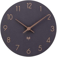 Funkuhr Wanduhr MDF Holz 30cm