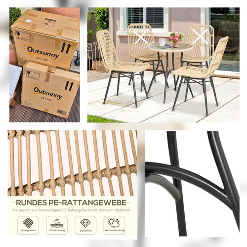 Bistro set stühle 1 tisch - bistro-set,