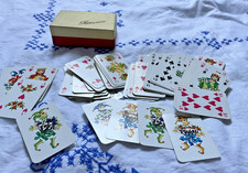 Kleines Kartenspiel, Romme, Patience,  DDR Zeiten, wunderschöne Karten, Coeur