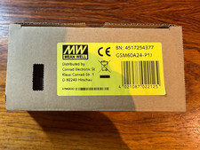 Mean Well GSM60A24-P1J AC/DC Medical Adapter Netzteil 24V 2,5A 60W – NEU OVP