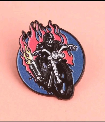 Pin biker motorrad skelett - biker,