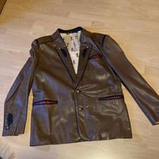 Herren Trachten Lederjacke Größe 52