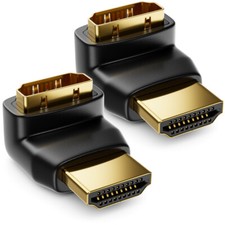 2x deleyCON 90° HDMI Adapter