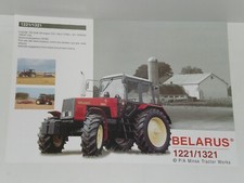 BELARUS 1221/1321 Traktoren, Tractors Prospekt in englisch ( 3115 )