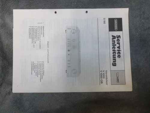 Grundig 1000 servicemanual - grundig,