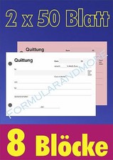 Quittungsblock - 8x,